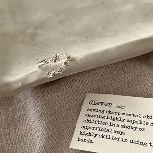 Трехмерное кольцо с цветком Серебряный Ирис в старинном стиле средневековый Французский Ретро Суд Европейское преувеличенное Открытое кольцо