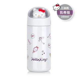 Sanrio чашка для воды высокого цвета милый мультяшный детский термос чашка для девочек Мини Портативная чашка половина рыбы карманная чашка