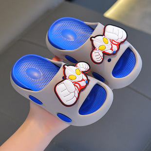 Altman Children's Slippers Summer Boys Cartoon Soft Bottom EVA Home Indoor Bathroom Baby Slippers