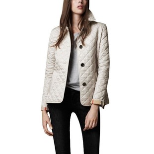2019 Amazon Explosions Small Cotton Clothes Lapel Single-breasted Slim-fit Silk-like Cotton-padded Jacket Quilted Cotton Plaid Small Cotton Clothes