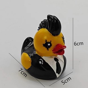 Duckieville Duck сатана утка панк утка смерть рок-н-ролл леди Валентина смола ремесла