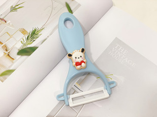Household peeler cute cartoon fruit peeler potato carrot peeler flat ceramic knife