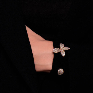 Cross-border new rhinestone leaf bracelet personality Europe and the United States all-match diamond flower bracelet hand jewelry Bracelet