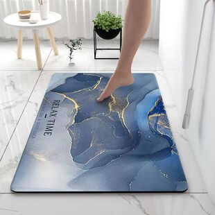 Bathroom Absorbent Mat Soft Toilet Carpet Non-slip Quick-drying Toilet Mud Diatom Mat Door Mat Toilet Door