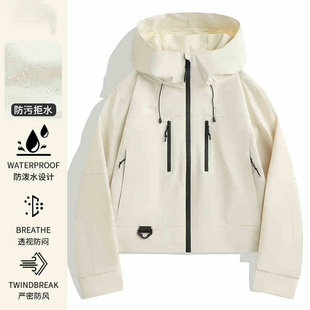 Camel HJCAMEL Short Jacket Women's New Spring and Autumn 2025 Small Outdoor Windproof Sports Jacket