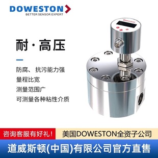 Liquid circular gear flowmeter high viscosity glue oil sensor liquid nitrogen oxygen stainless steel micro high precision digital display meter
