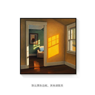 JimHolland American Jim Holland Gouache Oil Painting Sunshine Room Window Homestay Nordic Decoration