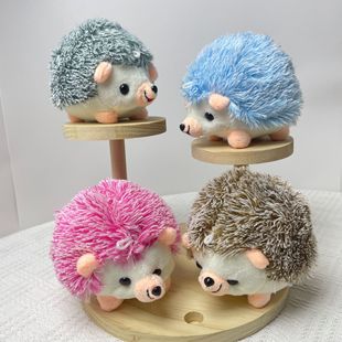 Internet Celebrity Xiaohongshu Cute Little Hedgehog Plush Doll Keychain Bag Pendant Grab Machine Doll Manufacturer Wholesale