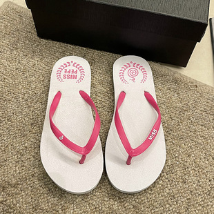 New Flip-Flops Women's Summer Wear Beach Slippers Seaside Splints Swimming Flip-Flops Non-Slip Bathroom Bathing