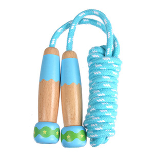 Children's wooden rope skipping sports special kindergarten primary school students junior high school students fitness toys factory direct wholesale