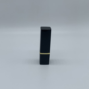Supply Christmas New Frosted all black lipstick tube square plastic makeup package 12.1 handmade homemade lipstick tube