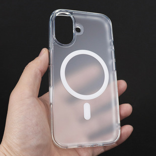 Клавиши камеры Ai подходят для чехла Apple 16promax полупрозрачный матовый чехол для магнитного притяжения умный сенсорный защитный чехол