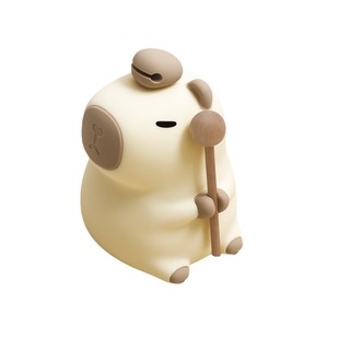 Capi Bala Silicone Night Light Rechargeable Pat Water Guinea Pig Pat Light Children Bedside Induction Sleep Light