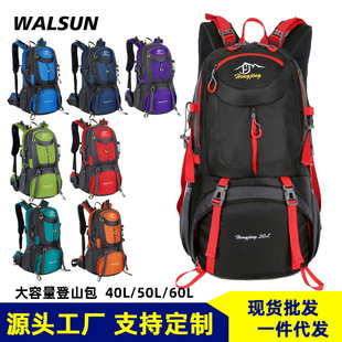 Large Capacity Travel Backpack Waterproof Mountaineering Bag 60L Camping Hiking Backpack Wear-resistant
