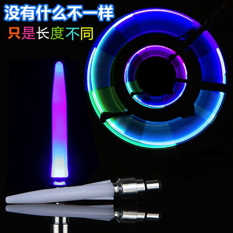 Bicycle air nozzle lamp valve core lamp mountain bike valve lamp bicycle accessories fluorescent rod type wheel tire lamp