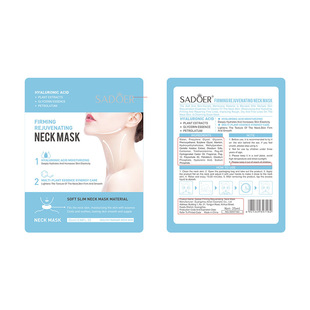 English Neck Mask SADOER lifting and tightening skin rejuvenation neck mask cross-border foreign trade factory direct sales