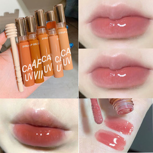 Cappuvini bee pulp lip gloss water mirror jelly doodle lip lipstick water glass lip student lip glaze