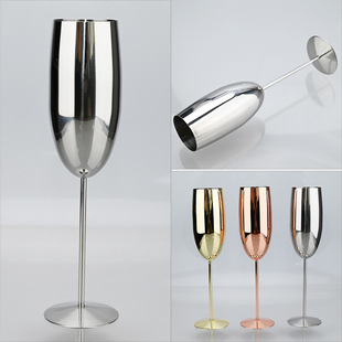 304 Stainless Steel Martell Cup Restaurant Champagne Cup Creative Metal Wine Glass Goblet Outdoor Red Wine Glass