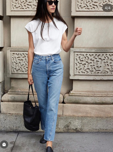 Distressed washed twisted cropped micro flared jeans women's high waist high-looking fashionable all-match