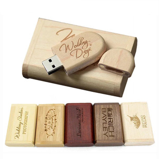 Wooden USB flash disk personalized cute student lettering 64G creative USB flash disk birthday commemorative graduation Teacher's Day gift high speed