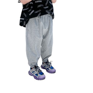 Boys and Girls Baby Small and Medium-Sized Children's Ankle-Wearing Moisture Anti-mosquito Pants Summer Thin Trousers Children's Cotton Casual Pants