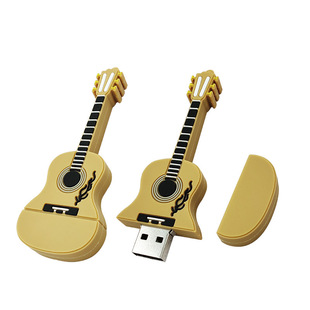 ПВХ мягкая резина USB 16G мультфильм USB 64G гитара выставочный подарок USB 8G силиконовая стерео Кукла форма 32 г