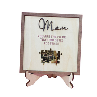 Independent station creative wooden decoration mom Mother's Day wooden photo frame living room office decoration wooden photo frame decoration