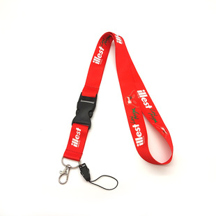 Car modification brand long lanyard mobile phone work license plate hanging neck thermal transfer ribbon car LOGO ribbon