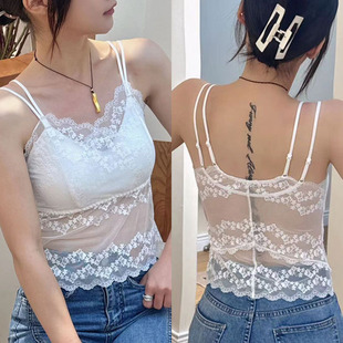 2357 Sexy Full Lace Sling Breast Wrap Without Steel Rings Latex Cup for Going Out Women's Plus Size Underwear