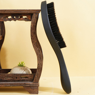 Factory spot wholesale broken hair cleaning hairdressing comb men's beard styling brush solid wood mane soft hair brush