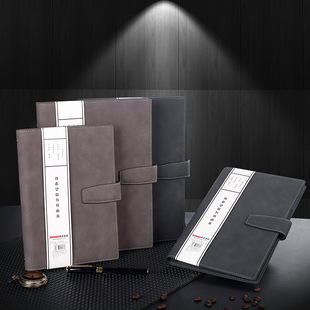 A5 Retro Sheep Leather Loose-leaf Notebook Creative Business Office Work Thickened Hard Surface Notepad