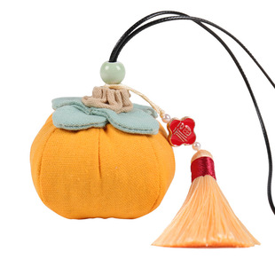Dragon Boat Festival Lotus Canopy Sachet Wholesale Handmade DIY Material Bag Chinese Persimmon Sachet Gift wormwood Fruit Bag