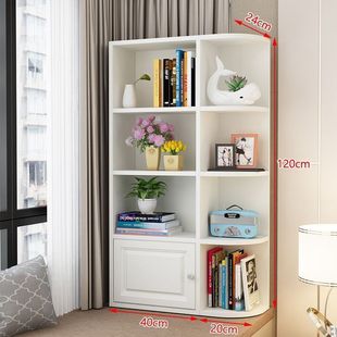 Bay window cabinet storage cabinet desk bookcase integrated corner triangle cabinet combination bedroom bookshelf window cabinet manufacturers wholesale