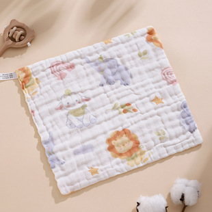 Infant Six-layer Class A Square Cotton High Density Children's Towel Baby's Face Wash Children's Towel Cotton Gauze Spit Towel