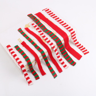 S8N Cross Border Mini Christmas Scarf Cap Doll Knitted Small Scarf DIY Toy Jewelry Accessories Christmas Decorations
