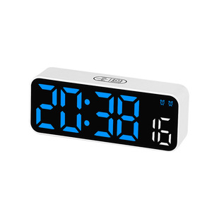Mini Alarm Clock Cross-border Electronic Clock Simple Multifunctional Clock with Temperature Clock Bedside Clock Large 2806 Small 2807