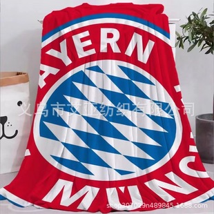 Football Star Team Flannel Blanket Student Dormitory Bed Office Sofa Lunch Break Blanket Shawl Blanket