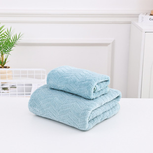 Wholesale Coral Velvet Wheat Ear Pattern Quick-Drying Towel Adult Simple Face Wash Bath Towel Creative Absorbent Gift Towel