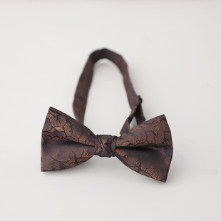 Factory in stock Wholesale Gentleman Style Banquet Wedding Carmé Groom Best Man Suit Bow Tie Wine Red Gradient Bow
