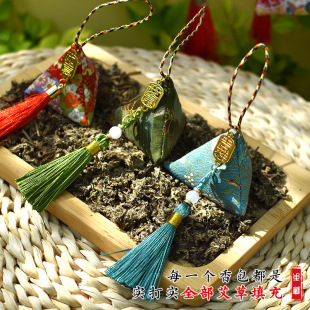 Фестиваль лодок дракона Арджи Треугольник Zongzi Детский сад Саше Кулон Благословение Арги Трава Zongzi Торговый центр Активность Подарок оптом