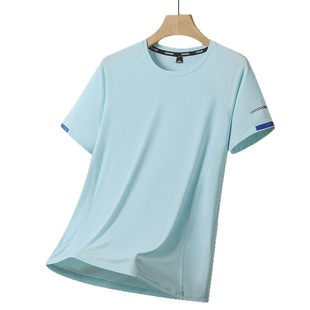 Summer Men's Quick-drying Clothes Short-sleeved T-shirt Breathable Sweat-absorbent Sports Fitness Running Outdoor Climbing Lightweight Top Women's Trendy