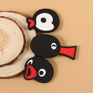 Cartoon Soft Magnetic Penguin Refrigerator Sticker Cute Ugly Cute Three-dimensional Refrigerator Sticker Magnet Strong Absorbing Soft Adhesive Sticker Joint Internet Celebratory
