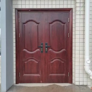 Red Dolphin Korean style new steel door safe and durable zinc alloy door rental house School apartment door