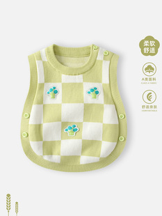 Baby Vest Spring Dress Baby Girl's Western Style Vest 2025 New Knitwear Warm Top Spring and Autumn Vest