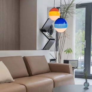 Scandinavian Creative Stained Glass Living Room Chandelier Modern Simple Cream Style Bedside Restaurant Bar Decorative Small Chandelier