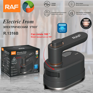 RAF European standard cross-border handheld electric iron portable household small wet and dry mini rotating ironing machine