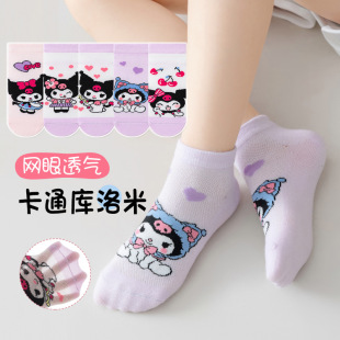 Children's socks girls' cotton class a spring and summer new girls' cute coolomi summer mesh cartoon baby boat Socks