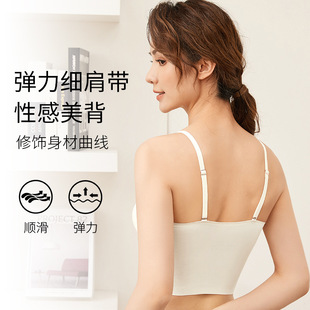 Inner Strap Strap Tube Top Thin Anti-Sliding Anti-Sliding Belt Chest Pad bra Strapless Underwear Women's Seamless bra