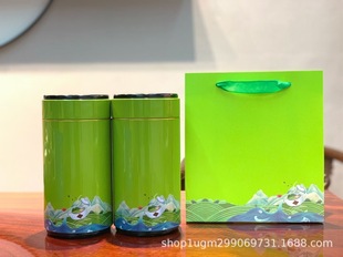 Guofeng Tea Cans Round Cans Packaging Cans Half Jin Iron Pans Rock Tea Green Tea Black Tea Universal Metal Pans Empty Iron Pans
