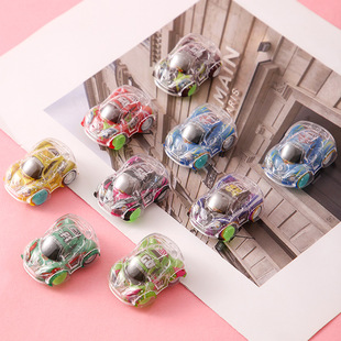 Color printing double-decker car toy prizes kindergarten inertia back car to push boys toys cross-border exclusive